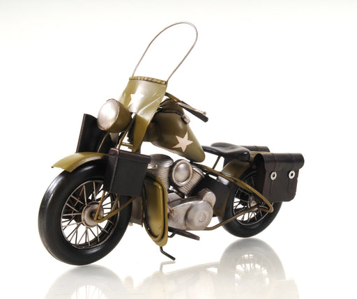 HYGGE CAVE | U.S. ARMY MOTORCYCLE SCULPTURE