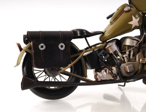 HYGGE CAVE | U.S. ARMY MOTORCYCLE SCULPTURE