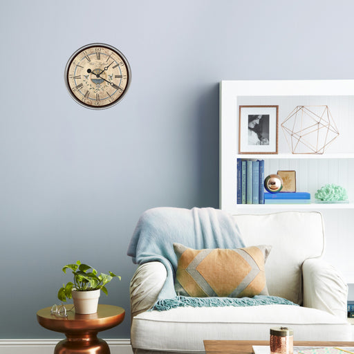 HYGGE CAVE | VINTAGE WEDGWOOD BLUE AND TAUPE WALL CLOCK 