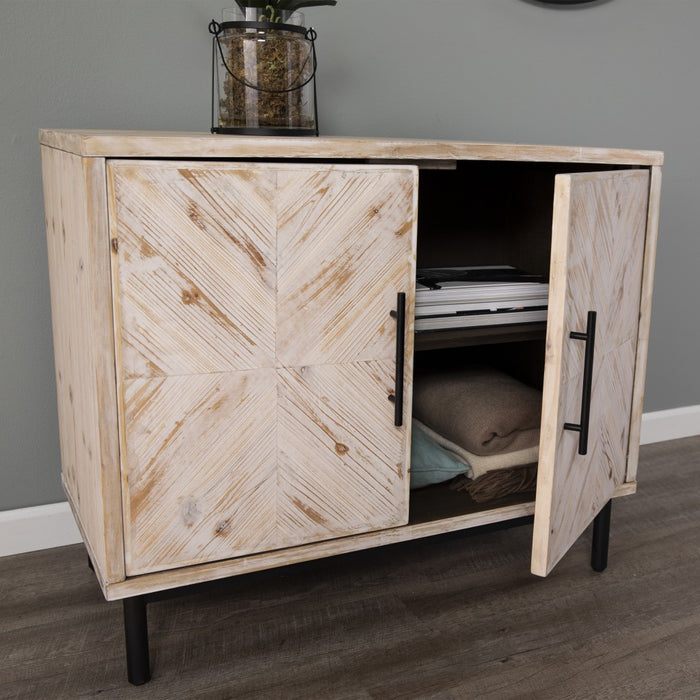 HYGGE CAVE | RUSTIC ACCENT STORAGE CABINET 