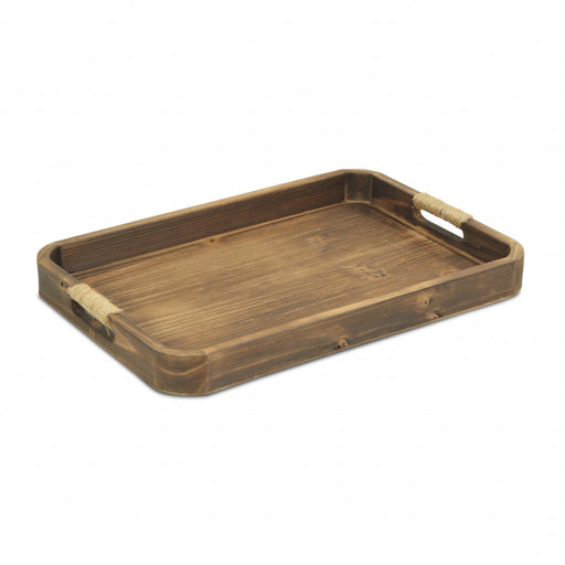 HYGGE CAVE | NATURAL DARK BROWN CURVED WOOD TRAY