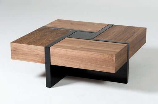HYGGE CAVE | WALNUT AND BLACK COFFEE TABLE
