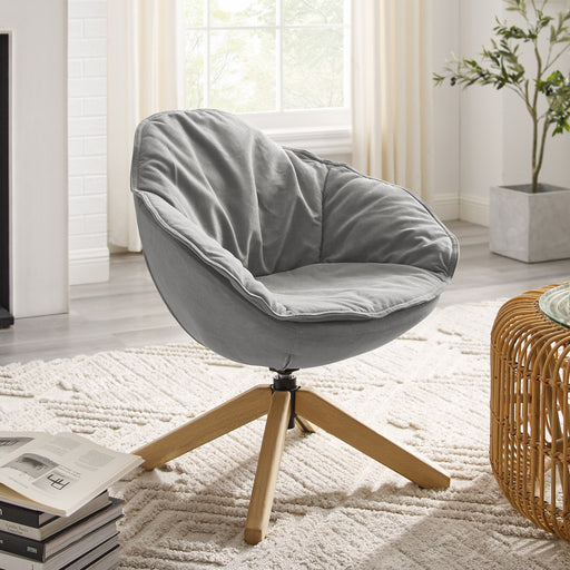 HYGGE CAVE | MODERN GREY ACCENT CHAIR