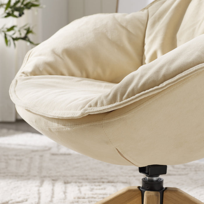 HYGGE CAVE | MODERN OFF WHITE ACCENT CHAIR