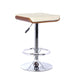 HYGGE CAVE | CREAM FAUX LEATHER CHROME FINISHED BAR STOOL 