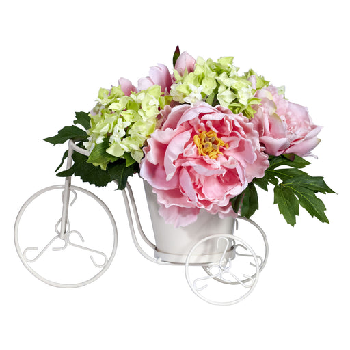 HYGGE CAVE | PEONY & HYDRANGEA TRICYCLE SILK FLOWER 