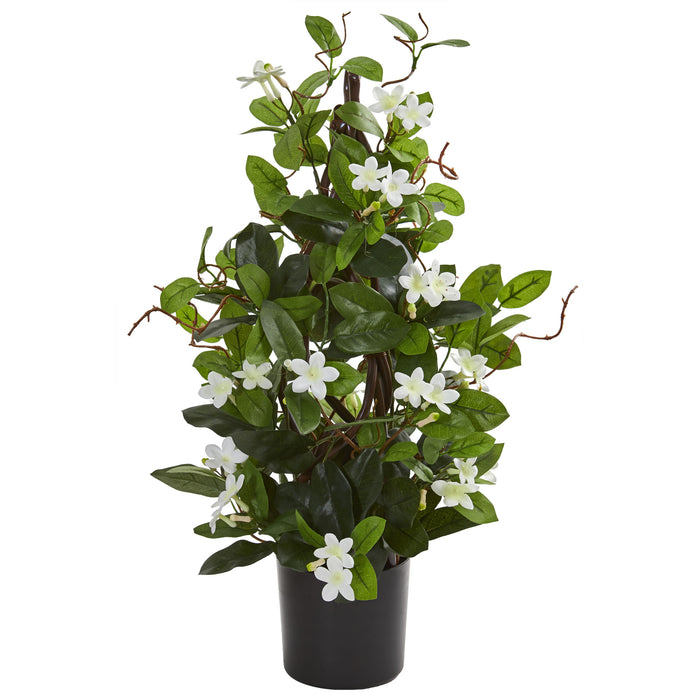 24” STEPHANOTIS ARTIFICIAL CLIMBING PLANT