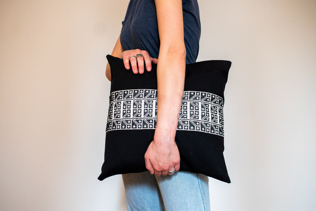HYGGE CAVE | THE CARNATION PILLOW IN BLACK