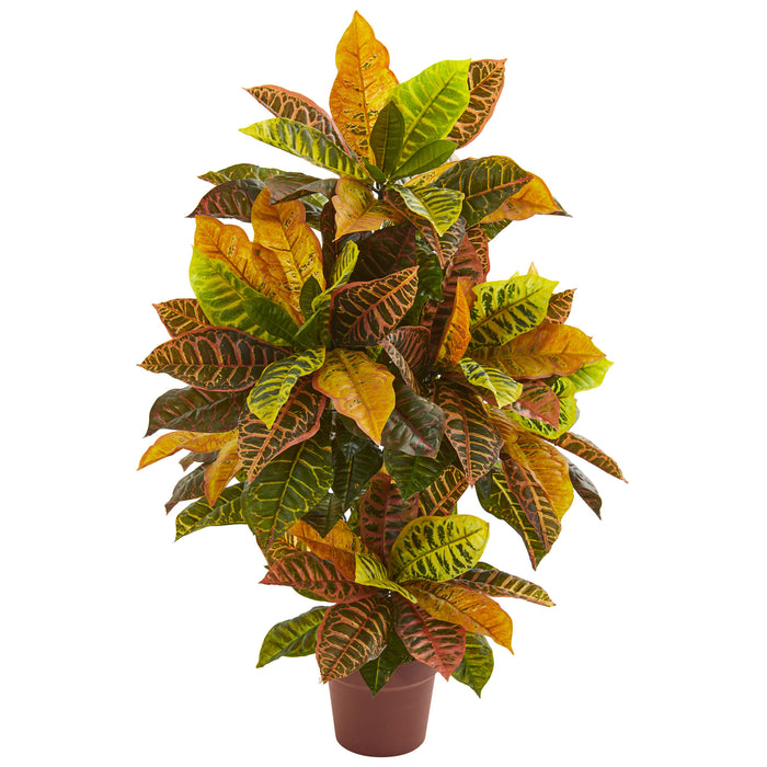 39” CROTON ARTIFICIAL PLANT (REAL TOUCH)