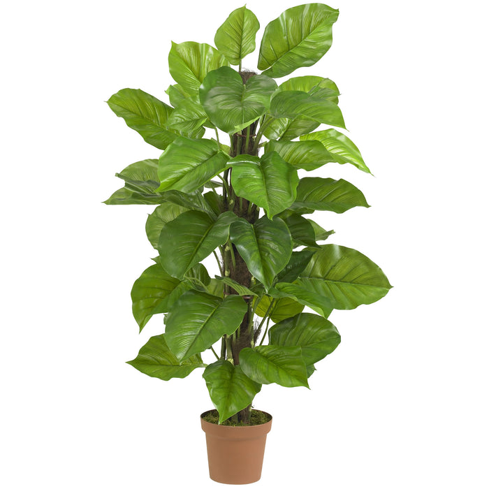 HYGGE CAVE | 52" LARGE LEAF PHILODENDRON SILK PLANT(REAL TOUCH)