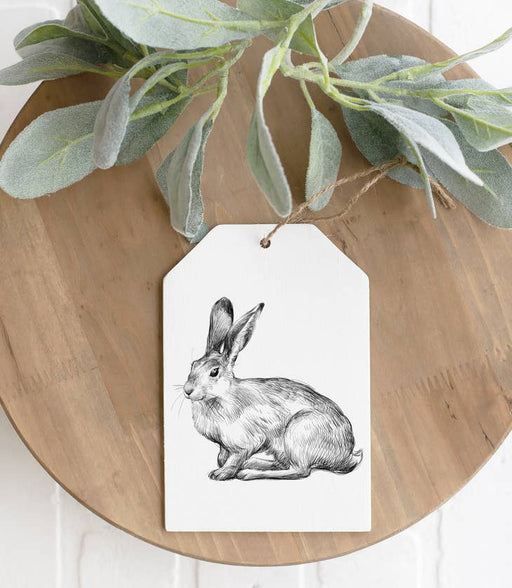 Vintage Bunny Hanging Sign