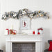 6’ FLOCKED POINSETTIA AND BERRY ARTIFICIAL CHRISTMAS GARLAND WITH 50 WARM WHITE LED LIGHTS - HYGGE CAVE