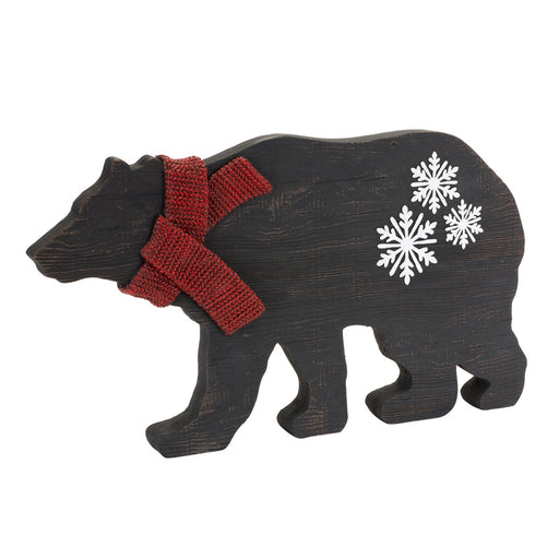 Bear With Scarf Christmas Figurine - hygge cave