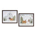 2 Piece Santa and Deer Frame Decorative Accent Set - hygge cave