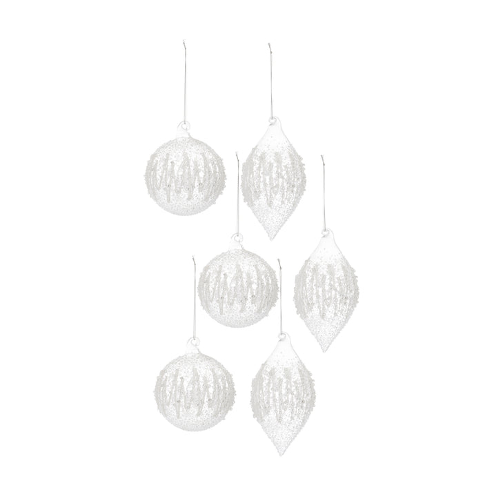 Opaque glass Christmas ball ornaments - hygge cave