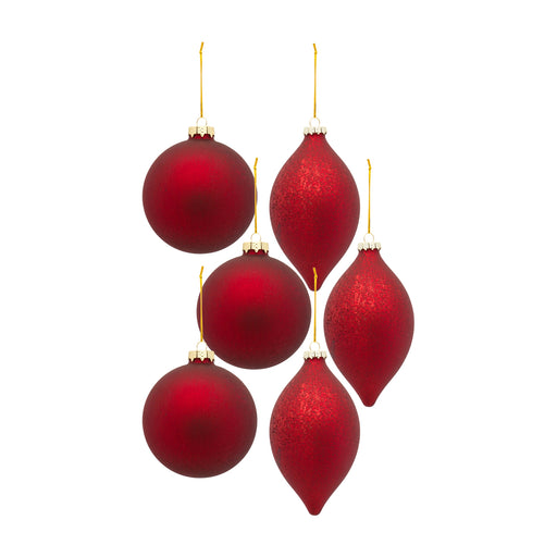 exclusive red ornament set - hygge cave