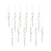 Glass icicle ornaments for Christmas trees - hygge cave