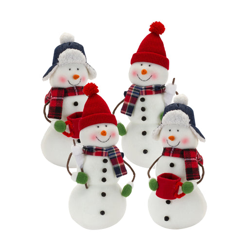 cute snowman figurines bring Christmas to your home - hygge cave
