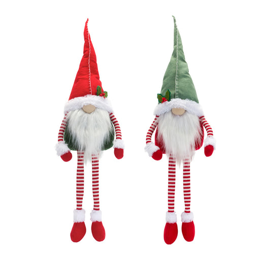 Festive gnome shelf sitters in 2 assorted styles - hygge cave