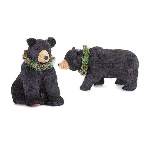 HYGGE CAVE | BEAR WITH WREATH (SET OF 2)