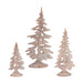 Set of 3 Decorated Christmas Tree Figurines for Holiday Home Decor - hygge cave
