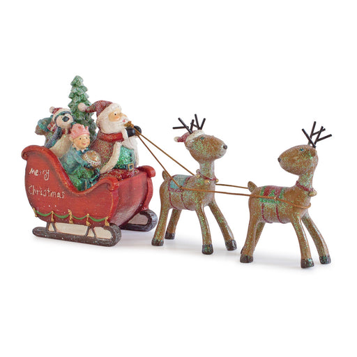 HYGGE CAVE | SANTA WITH SLEIGH AND DEER