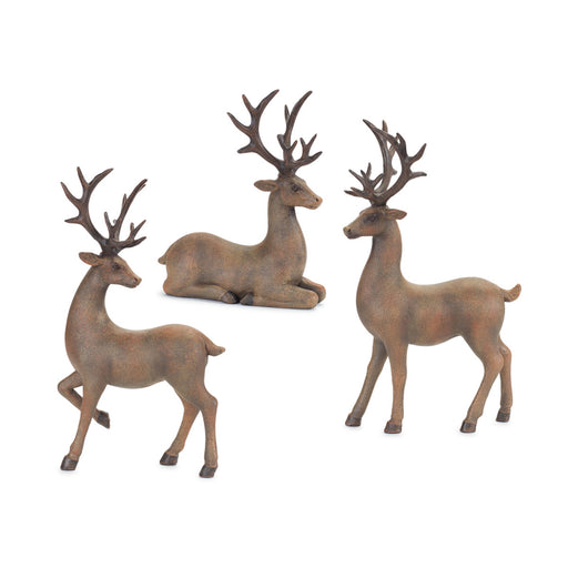  Reindeer figurines made of high quality Synthetic resin - HYGGE CAVE