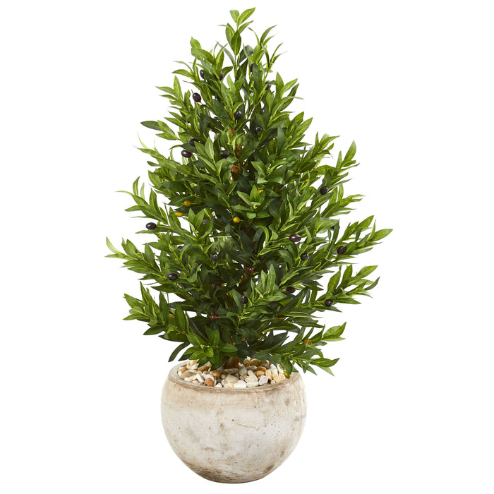 HYGGE CAVE | OLIVE CONE TOPIARY ARTIFICIAL TREE 