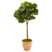 HYGGE CAVE | FIDDLE LEAF ARTIFICIAL TREE IN TERRACOTTA PLANTER