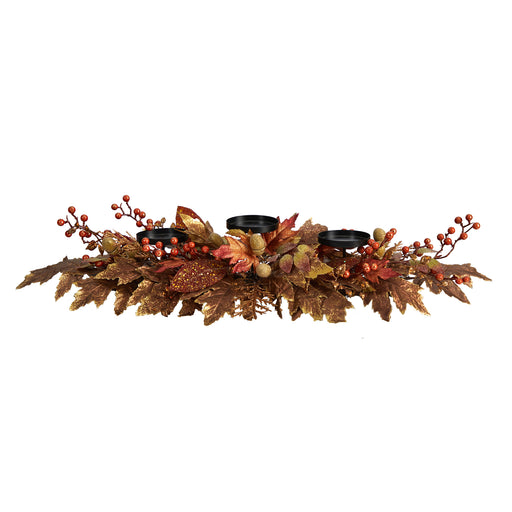 HYGGE CAVE | AUTUMN MAPLE LEAVES AND BERRIES ARRANGEMENT