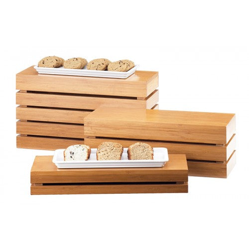 HYGGE CAVE | BAMBOO RECTANGLE CRATE RISERS
