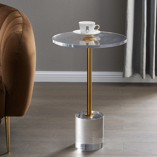 Acrylic Side Round Table - hygge cave