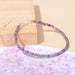 Fashion Natural Gemstone Bracelet / 3mm Faceted Beads / Charm Bracelet / Natural Amethyst Faceted Beads Bracelet / Amethyst Bracelet