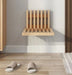 white wood folding stool