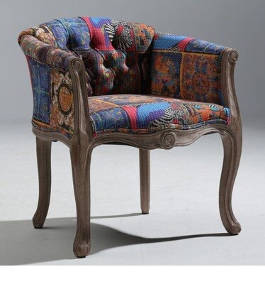 Add a touch of vintage charm to your decor with this elegant and functional retro solid wood chair.