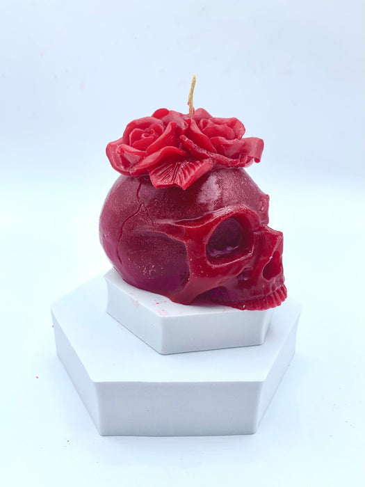 HYGGE CAVE | Rose Skull Candle