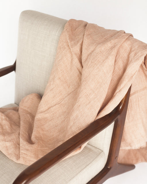 HYGGE CAVE | STONE WASHED LINEN THROW BLANKET