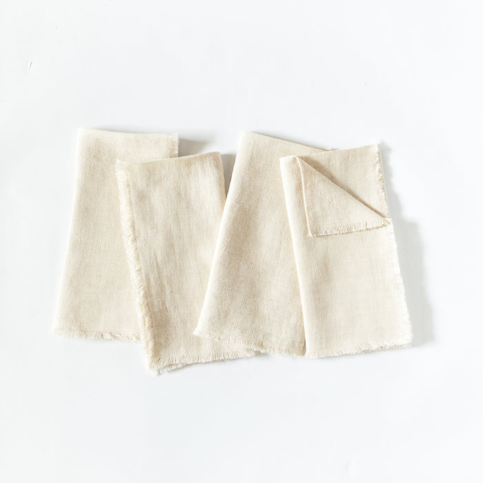 HYGGE CAVE | STONE WASHED LINEN DINNER NAPKINS