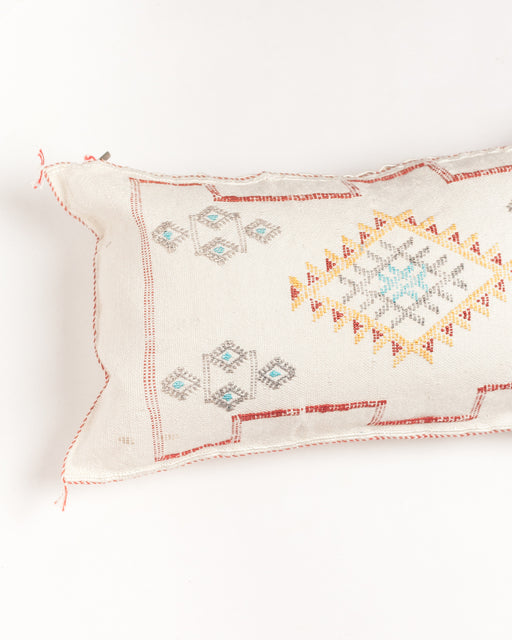 silk lumbar pillow for sofa - hygge cave