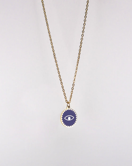 Eye Pendant Necklace / Stainless Steel / Gold Plating / Jewelry / Children's / Men's / Unisex / Women's