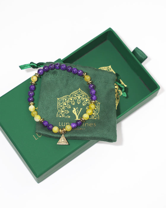 Solar Plexus Chakra / Manipura / Crown Chakra / Sahasrara / Natural Orange Persian Jade / Gemstone / Natural Stone / Dyed Color Charoite / Purple Charoite