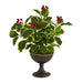 HYGGE CAVE | VARIEGATED HOLLY ARTIFICIAL PLANT IN METAL CHALICE