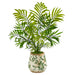 HYGGE CAVE | MINI ARECA PALM ARTIFICIAL PLANT IN FLORAL VASE