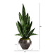 HYGGE CAVE | SANSEVIERIA ARTIFICIAL PLANT IN METAL BOWL