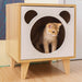 Create a cozy and inviting space for both you and your cat with this unique and functional cat house nightstand.