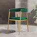 luxurious gold accent chair from Hygge Cave in a modern living room