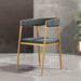 glamorous gold chair from Hygge Cave adds a touch of luxury to any living room
