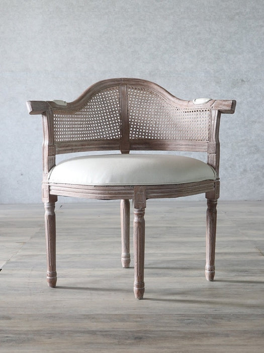Indulge in the ultimate comfort and style with this plush and elegant French retro style chair.