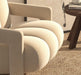 Relax and unwind in style with this sleek and comfortable Nordic Lounge Designer Chair in a timeless beige color.