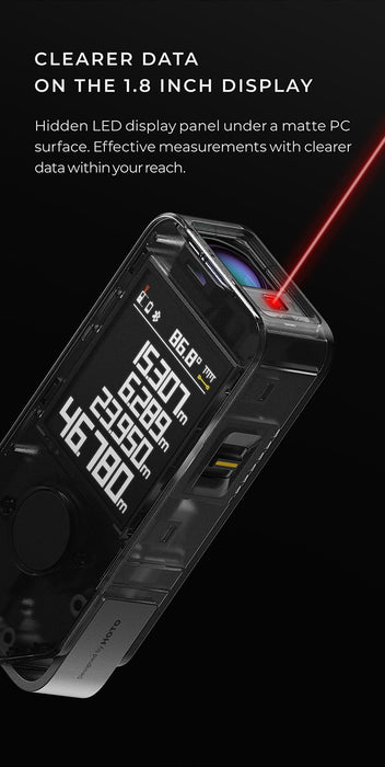 Get more precise measurements with the Smart Laser Measure Pro - perfect for any professional or DIY project